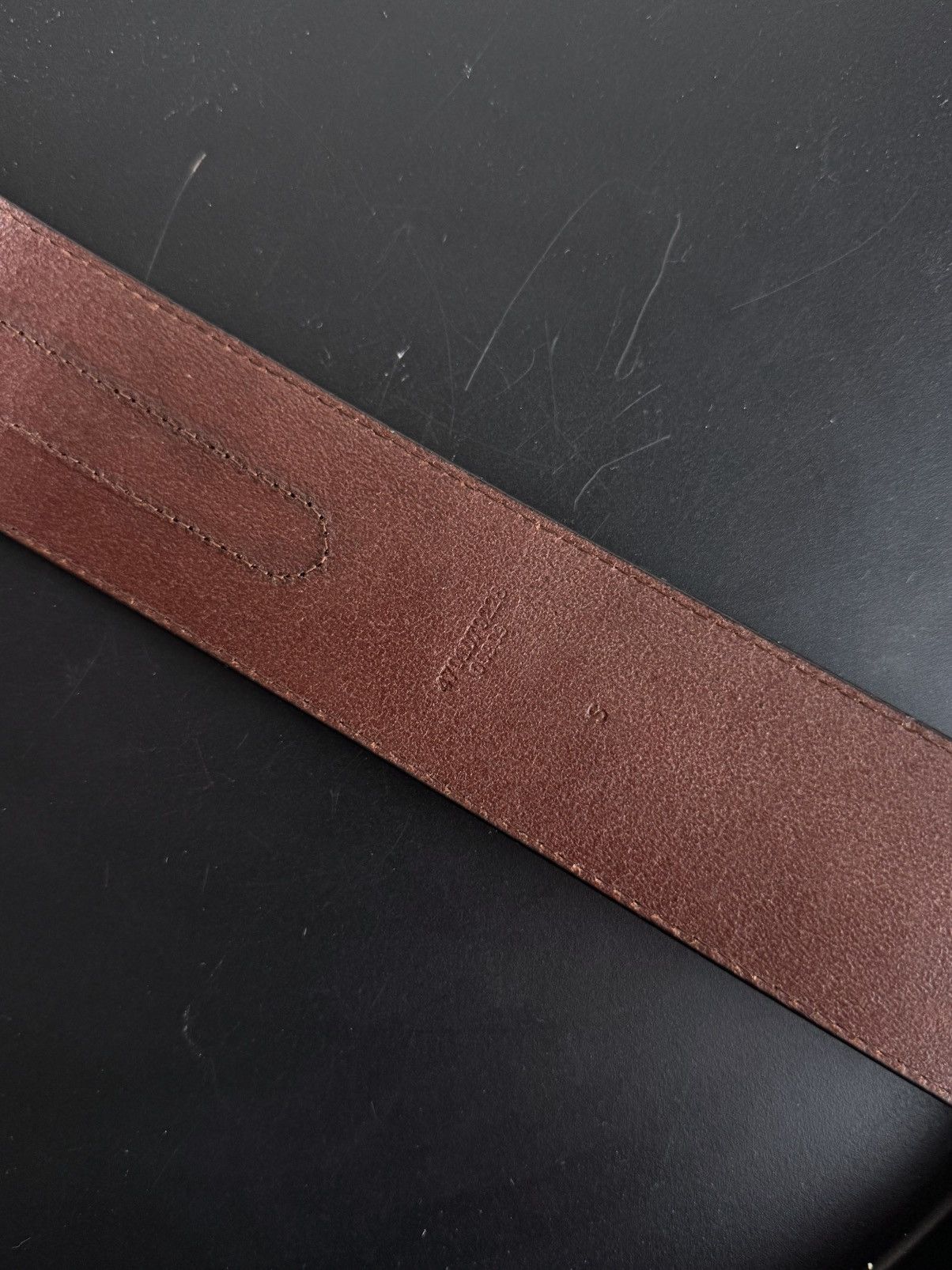 Lauren Ralph Lauren Ralph Lauren Equestrian Wide Leather Belt Gold-Tone Hook Size ONE SIZE - 12 Thumbnail