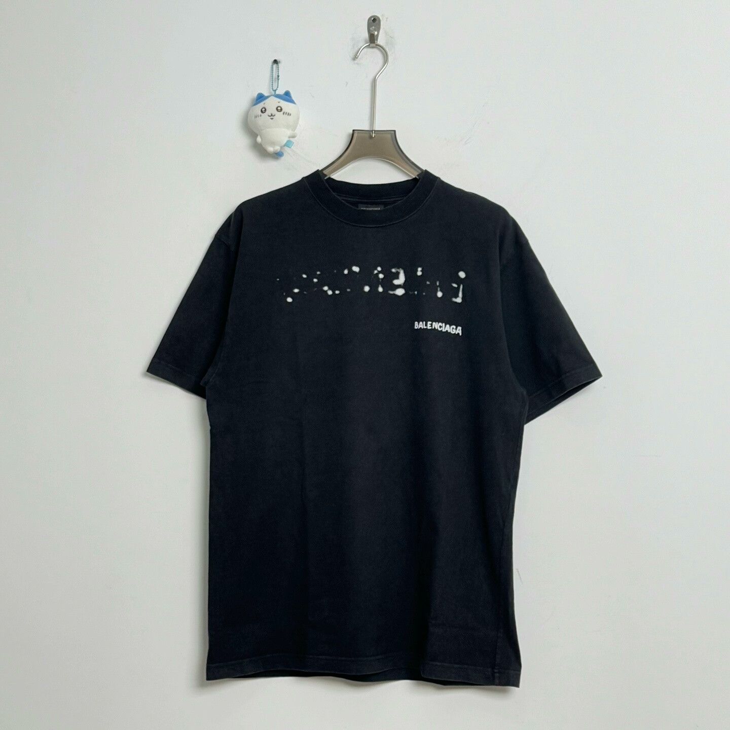 Balenciaga Balenciaga Black Graphic Short Sleeve Shirt Size XXS / US 00 / IT 34 - 1 Thumbnail