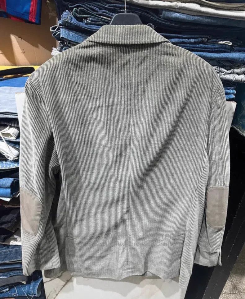 Loro Piana Loro Piana Thick velvet striped jacket, grey Size US L / EU 52-54 / 3 - 7 Thumbnail