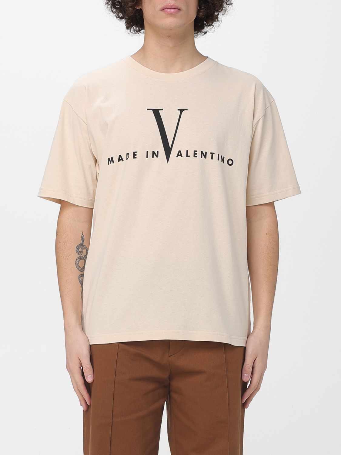 Valentino Valentino T-Shirt Men Butter Size US L / EU 52-54 / 3 - 1 Thumbnail