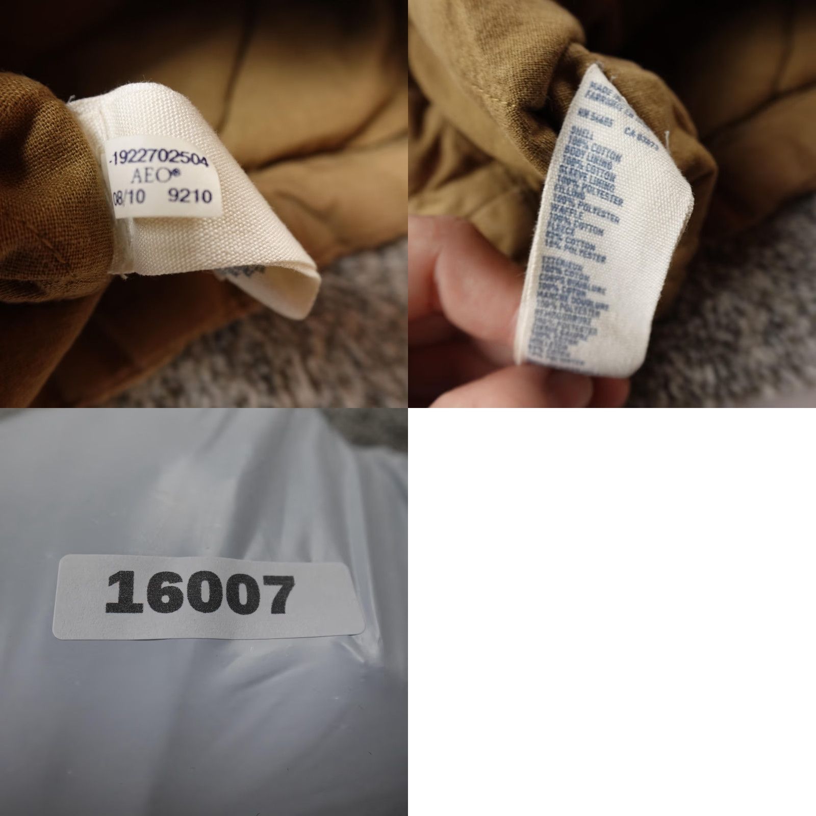 American Eagle Outfitters American Eagle Jacket Mens S Brown Thermal Hool Field Utility Canvas Chore Coat Size US S / EU 44-46 / 1 - 9 Thumbnail