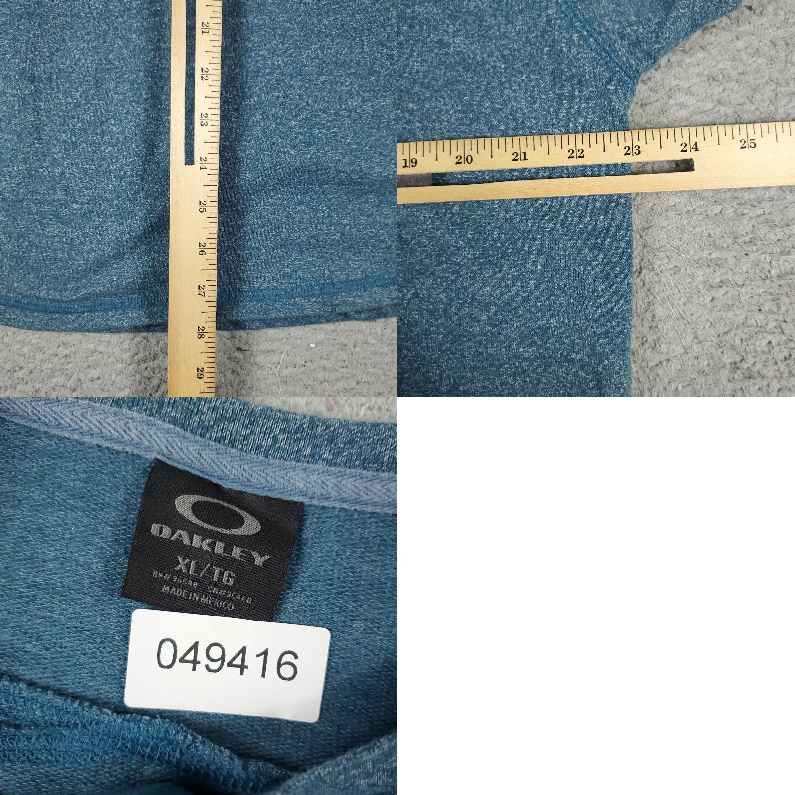 Oakley Oakley T Shirt Mens XL Blue Crew Neck Casual Long Sleeve Logo Cotton Blend Polyester Size US XL / EU 56 / 4 - 8 Thumbnail
