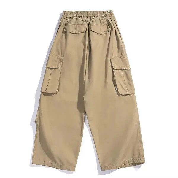 Japanese Brand Multi-pocket street loose casual straight cargo trousers Size US 32 / EU 48 - 5 Thumbnail