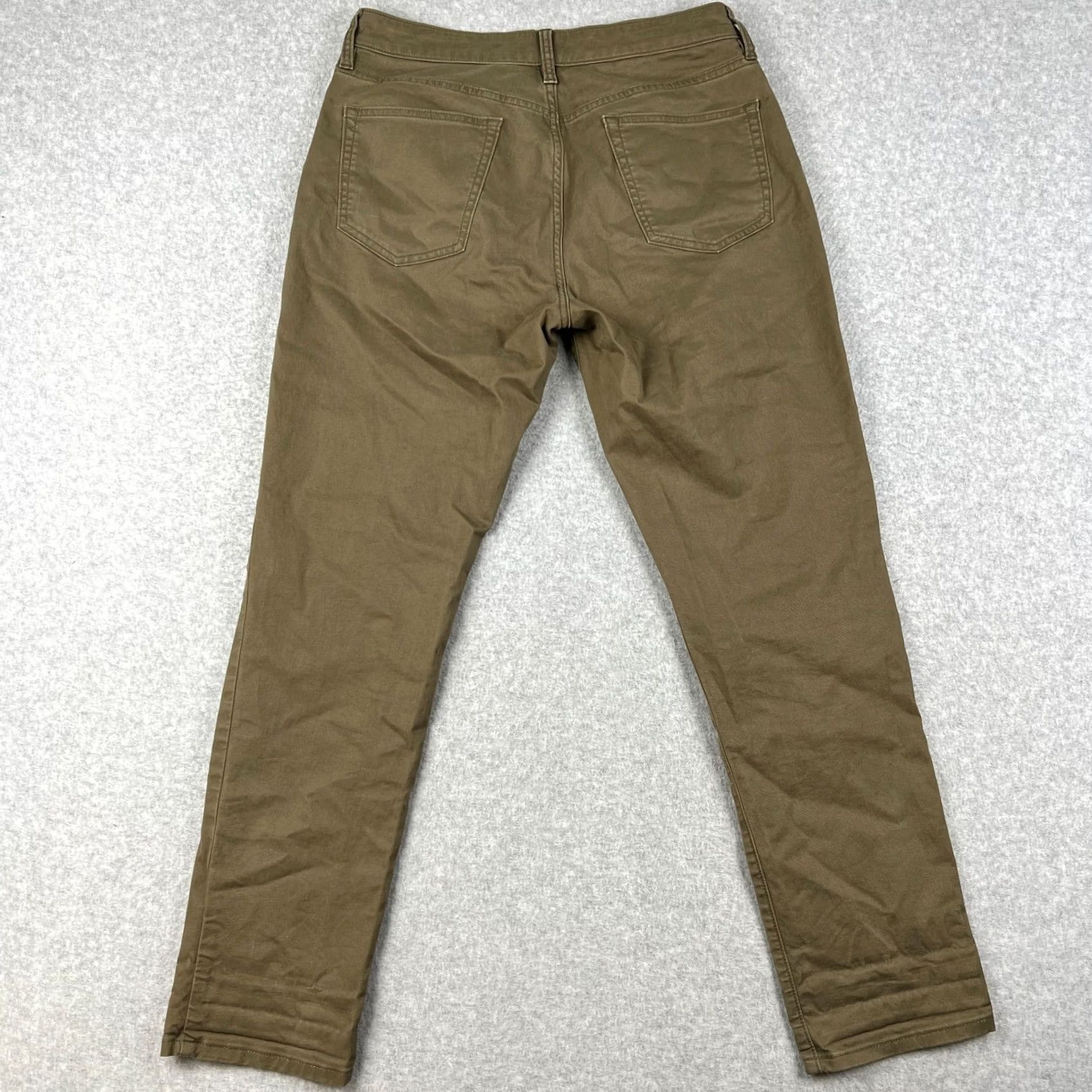 Flint And Tinder Flint & Tinder Slim Fit 365 Pants Stretch Chino Green Huckberry 31x30 Mens Size US 31 - 2 Thumbnail