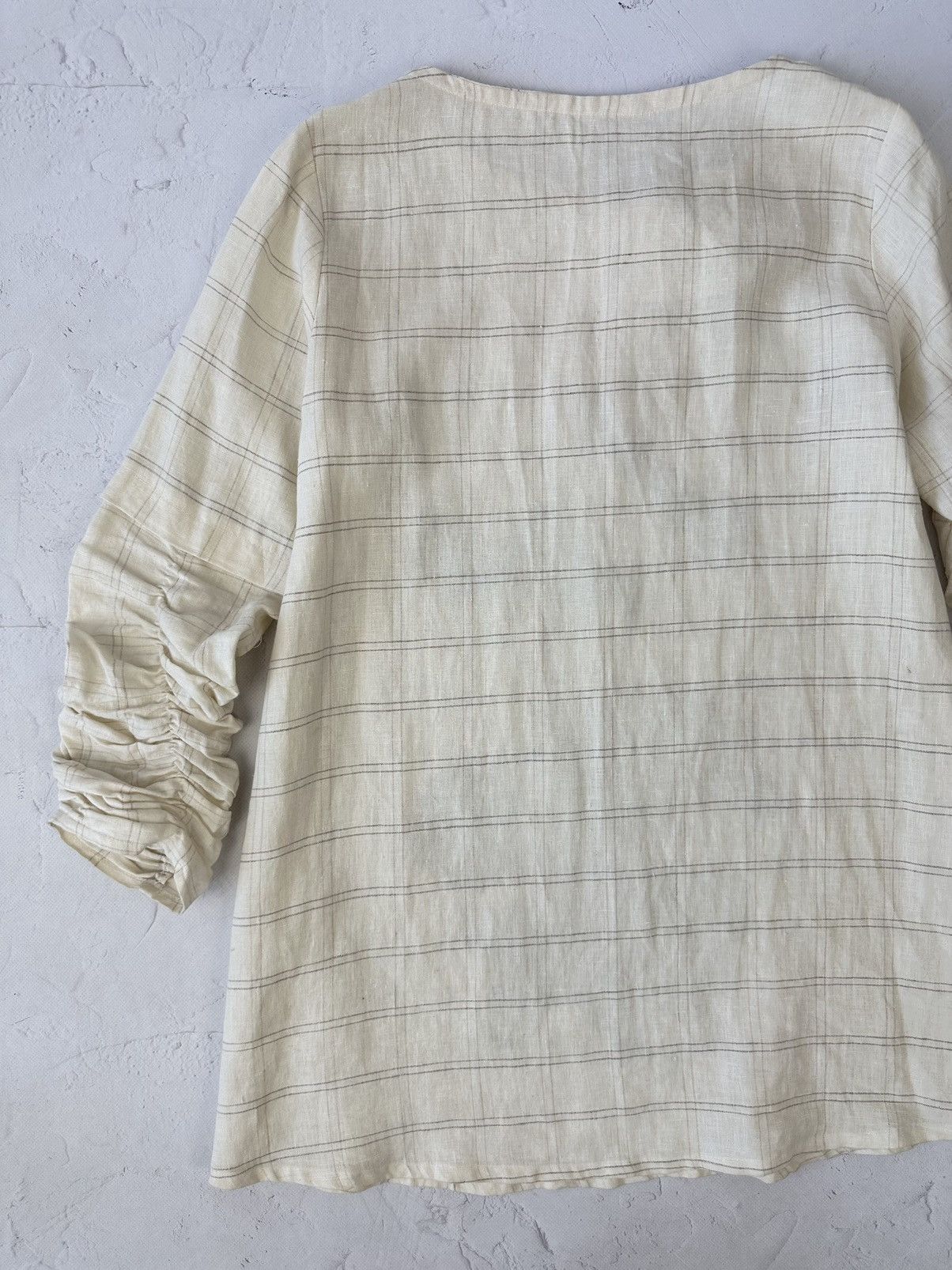 Vintage Vintage Oversized Japanese Style Linen Dress Size M / US 6-8 / IT 42-44 - 8 Thumbnail