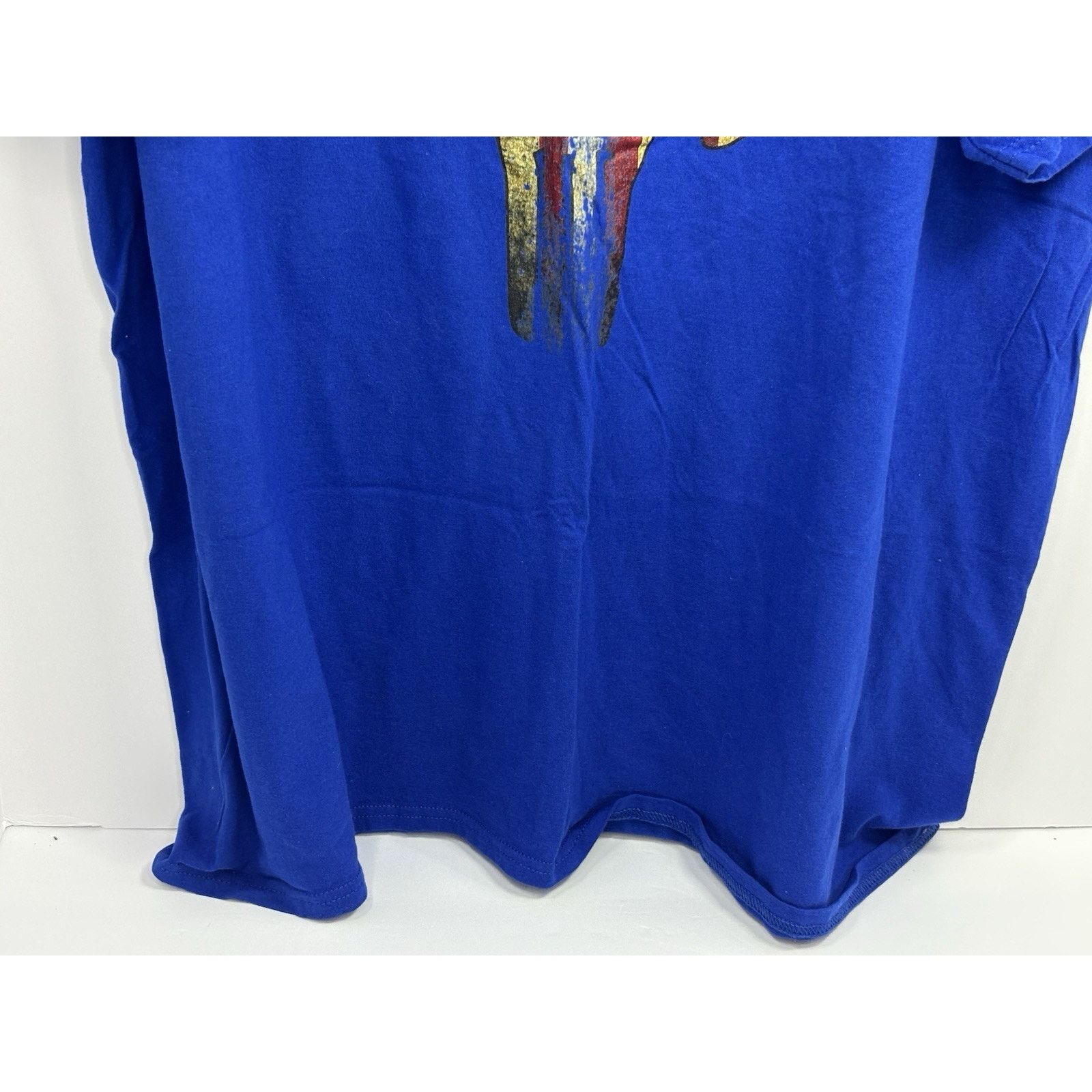 The Unbranded Brand Trump Punisher Skull Tee 2XL Blue USA Flag Hair Graphic Size US XXL / EU 58 / 5 - 7 Thumbnail