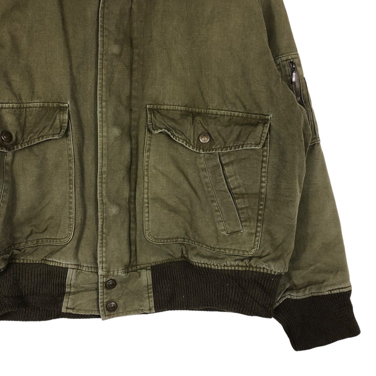 Japanese Brand 🔥VINTAGE BIKER BOMBER JACKET BIG POCKETS SPOKEMAN Size US M / EU 48-50 / 2 - 7 Thumbnail