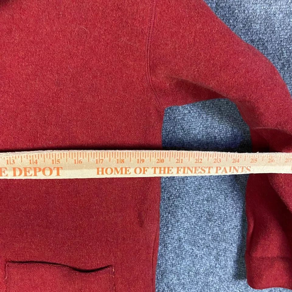 Chicos Chico's Sweater Women's 1 USA Medium Red Cardigan Wool Nylon Size M / US 6-8 / IT 42-44 - 4 Thumbnail