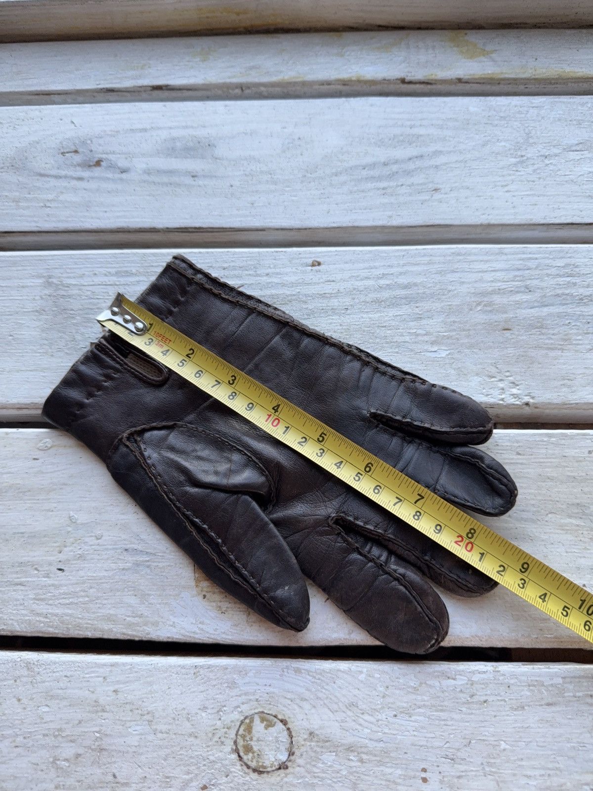 Leather Vintage 90s Avant Garde Moto Biker Real leather Y2K Punk Size ONE SIZE - 9 Thumbnail