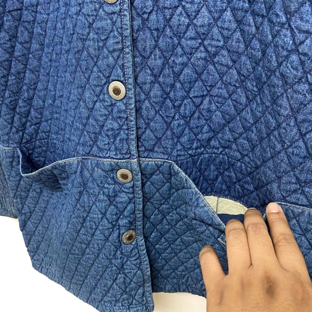Indigo × Japanese Brand Vintage BLUE WILLI's indigo Coat Jacket Made in Denmark Size US M / EU 48-50 / 2 - 5 Thumbnail