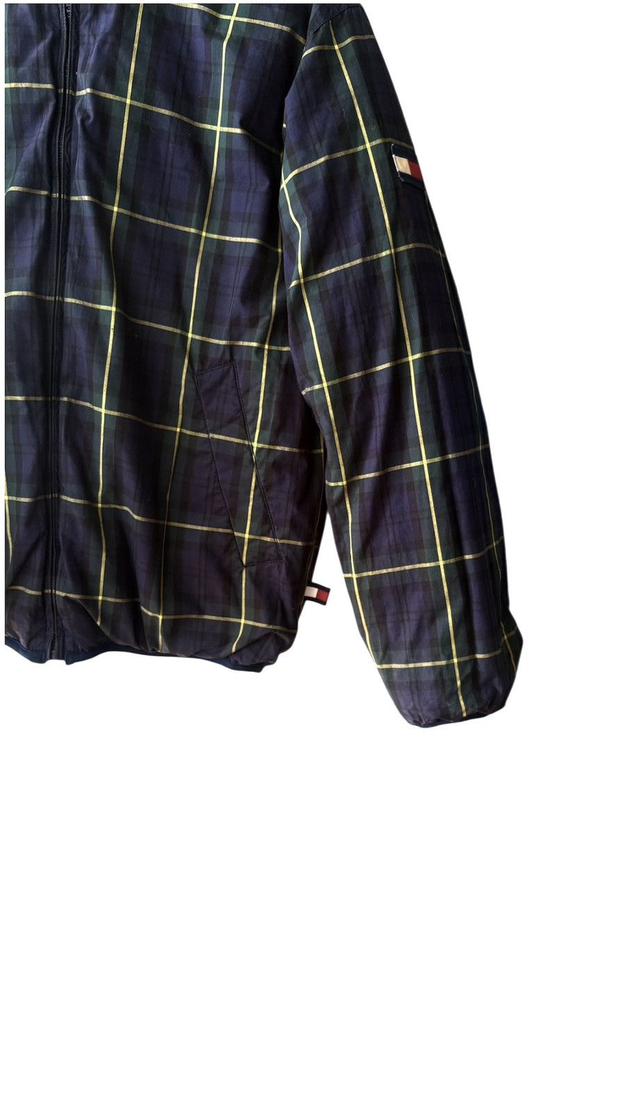 Tommy Hilfiger Tommy Hilfiger navy Plaid reversible puffer coat Size US M / EU 48-50 / 2 - 6 Thumbnail