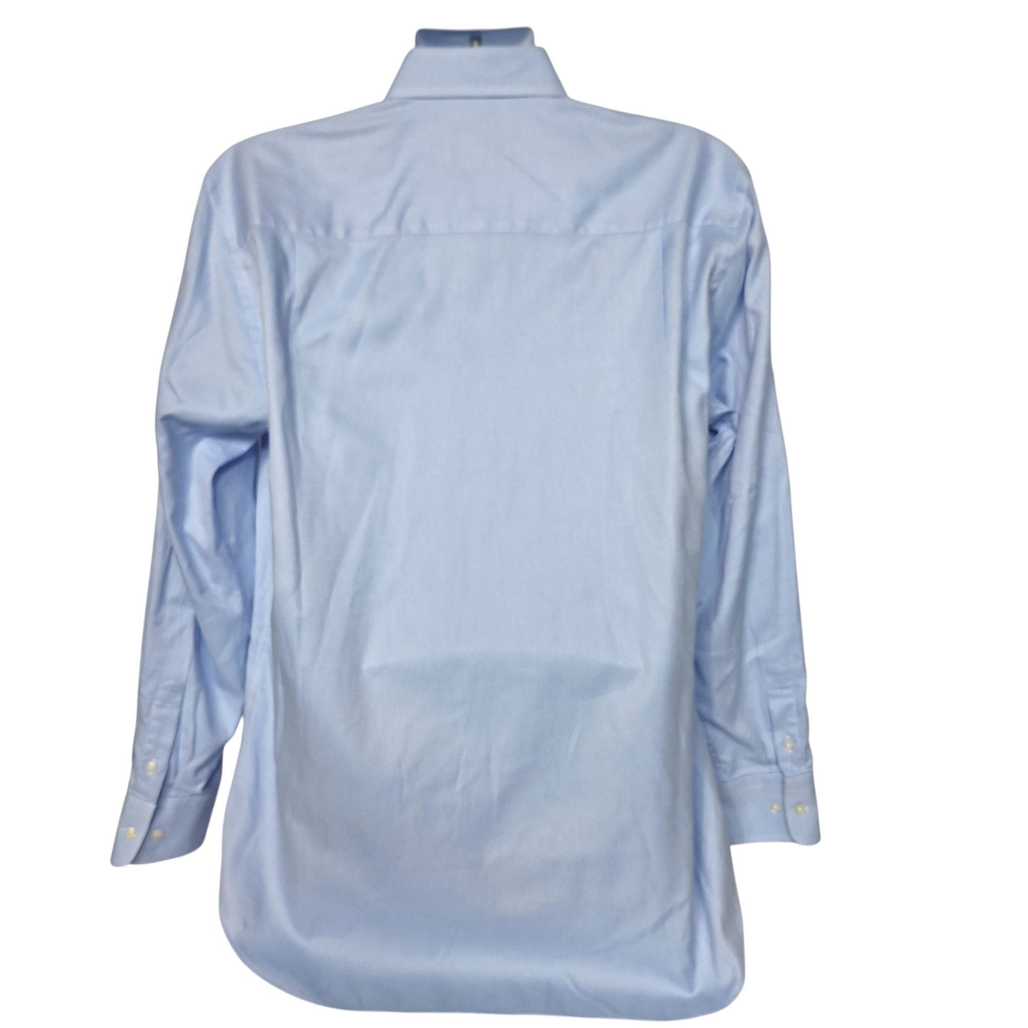 David Donahue David Donahue Dress Shirt Blue Micro Houndstooth Check Cotto Size US L / EU 52-54 / 3 - 3 Thumbnail