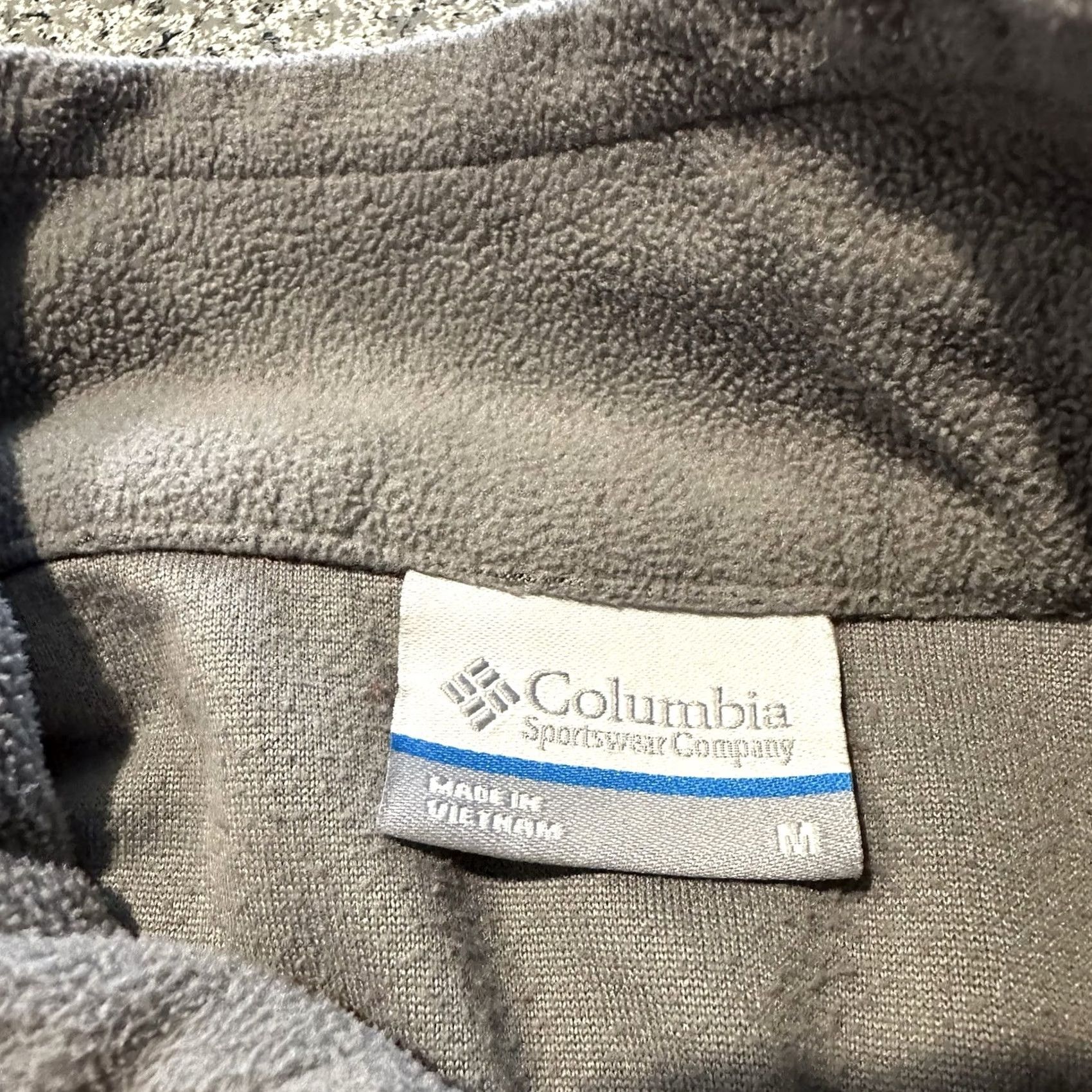 Vintage Columbia Half Zip Fleece Pullover Sweatshirt Womens M Long Sleeve Grey - Activewear, Regular Fit, Mock Neck, Zip Closure Size M / US 6-8 / IT 42-44 - 2 Thumbnail