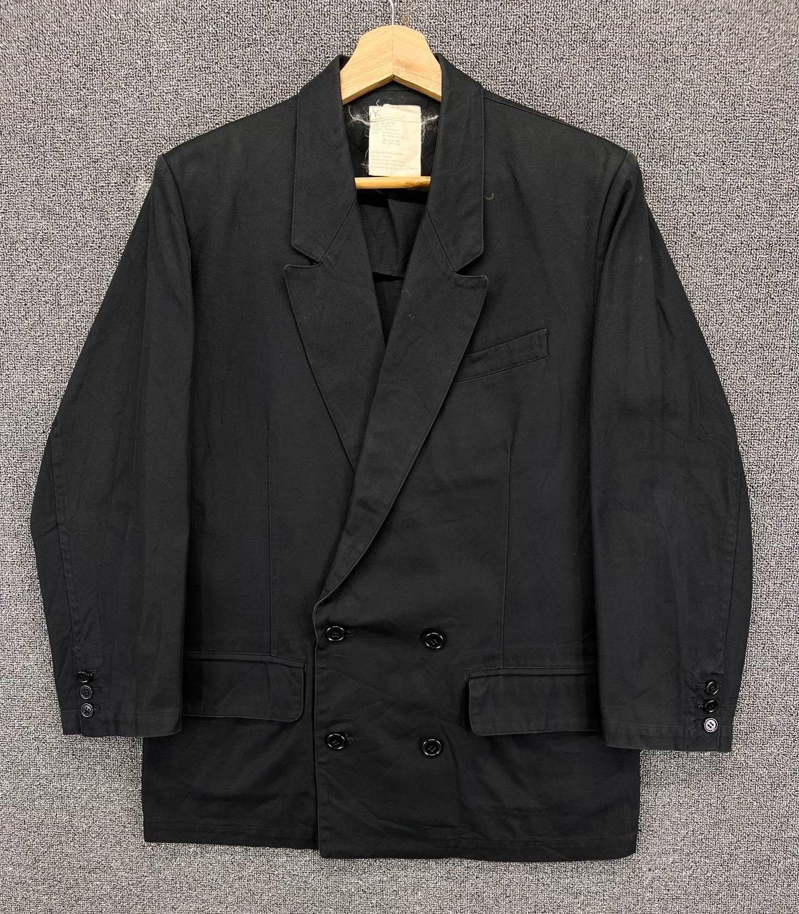 Yohji Yamamoto Vintage 90s Yohji Yamamoto Rare Double Breasted Coat Jacket Size US M / EU 48-50 / 2 - 1 Thumbnail