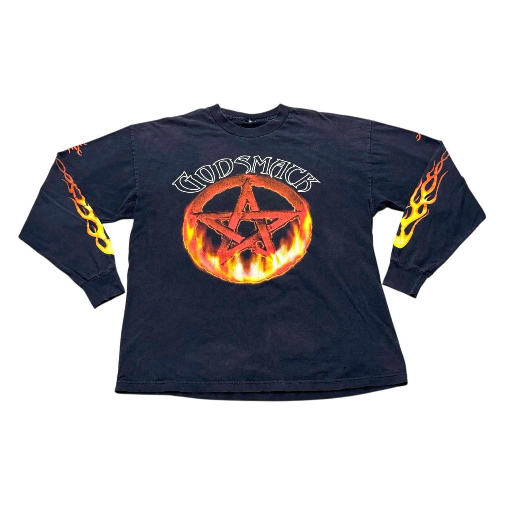 VINTAGE GodsMACK 1999 US Tour Concert Long Sleeve T Shirt Mens XL Black