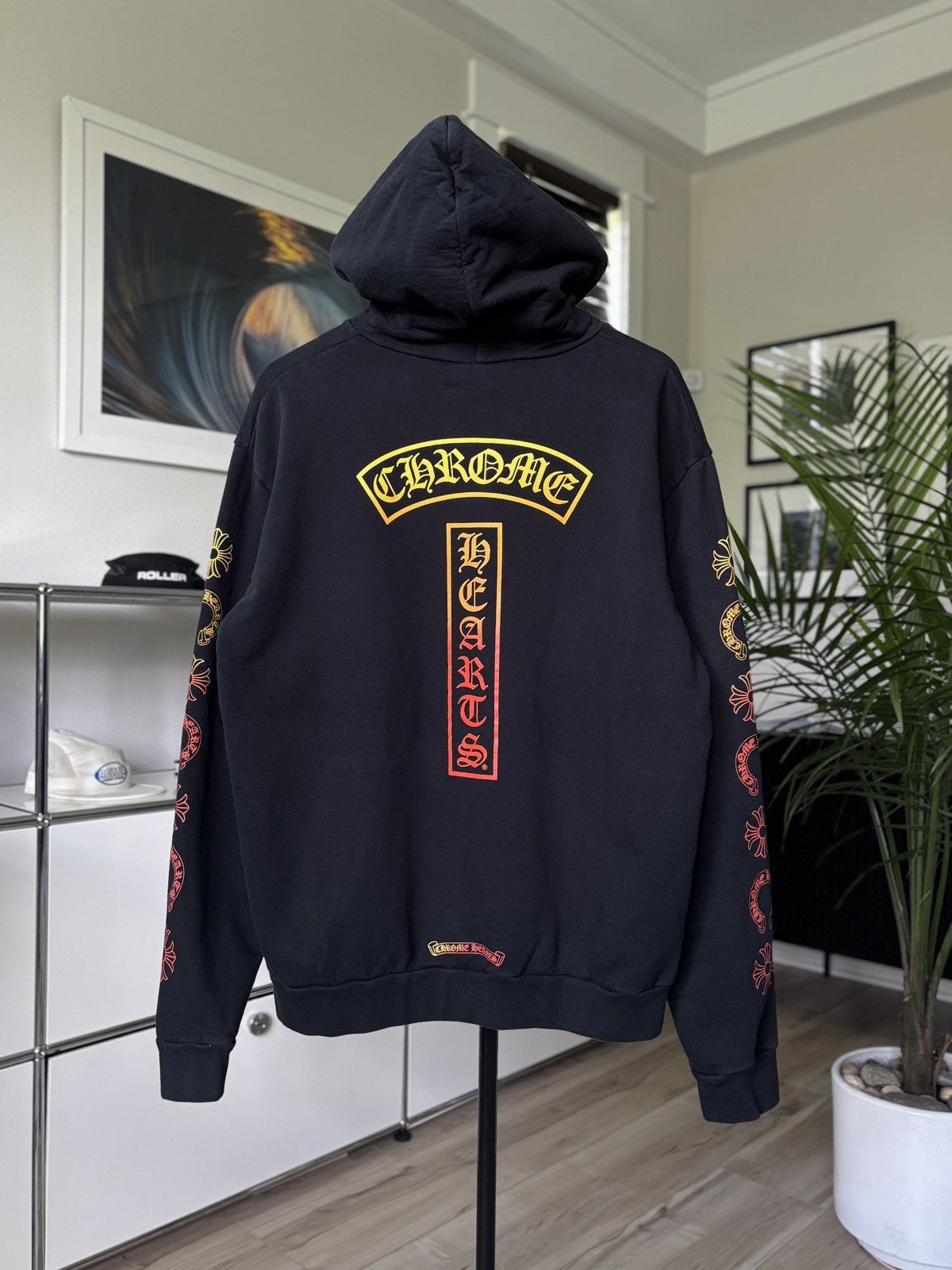 Chrome Hearts CHROME HEARTS | SUNSET T BAR LOGO HOODIE Size US M / EU 48-50 / 2 - 1 Thumbnail