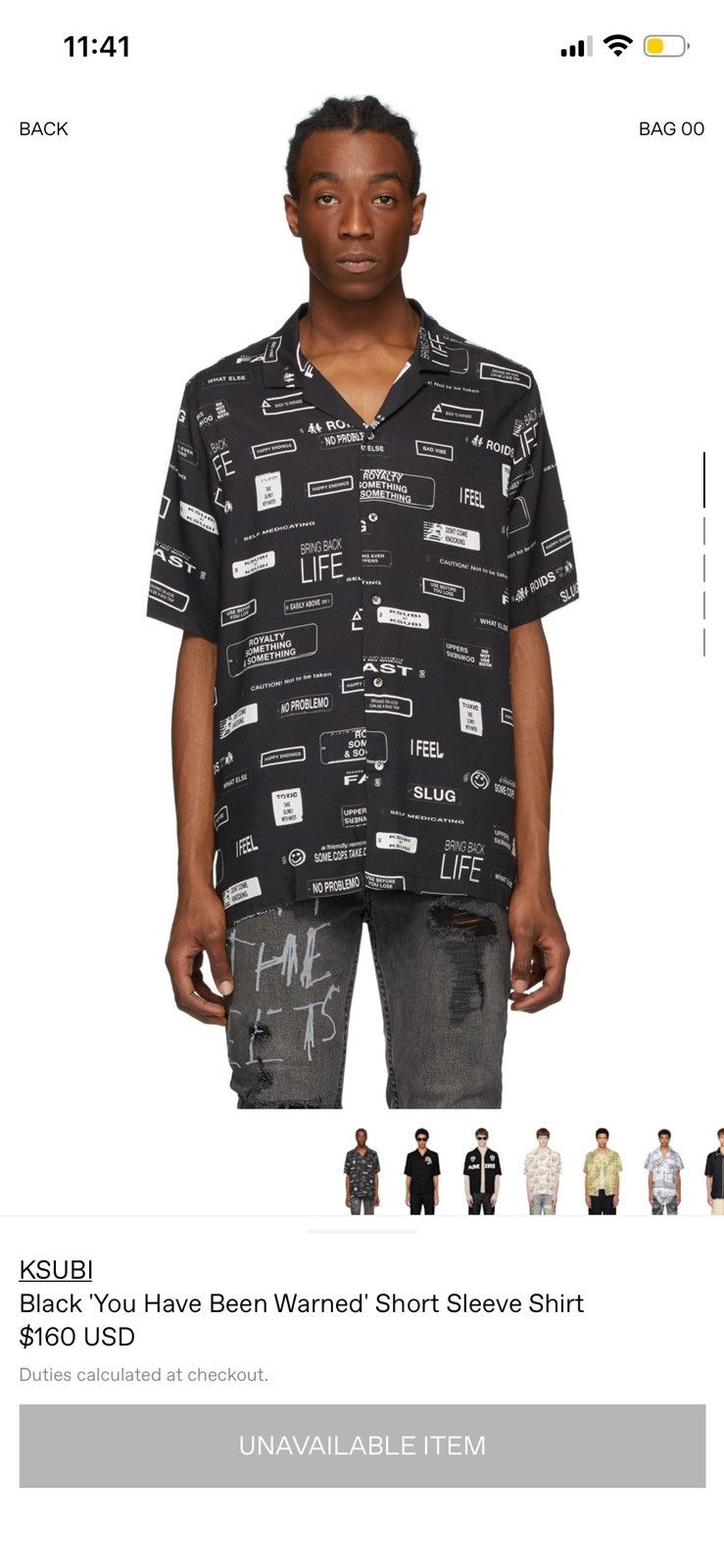Ksubi Ksubi “You Have Been Warned” Short Sleeve Shirt Size US S / EU 44-46 / 1 - 4 Thumbnail
