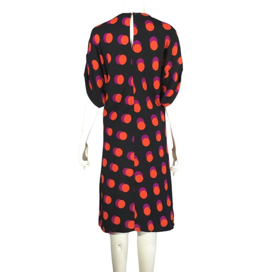 Louis Vuitton Louis Vuitton 2015 Polka Dot Black Silk Dress Knee-Length Dr Size XXS / US 00 / IT 34 - 3 Thumbnail