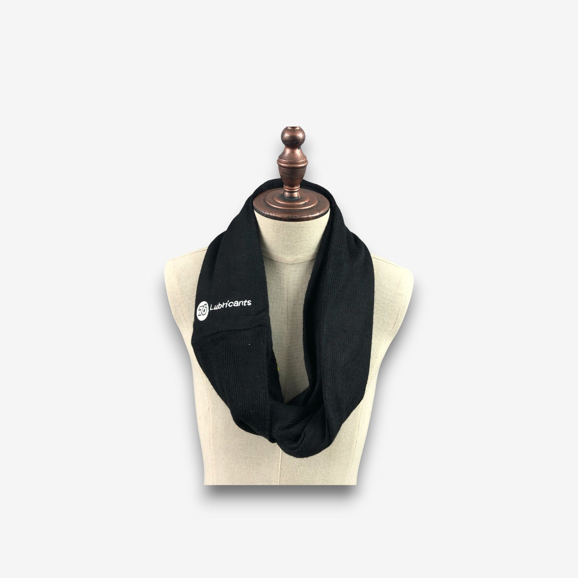 Japanese Brand Vintage 76 Union Infinity Scarf Racing Ribbed Wool Scarves. Size ONE SIZE - 2 Thumbnail