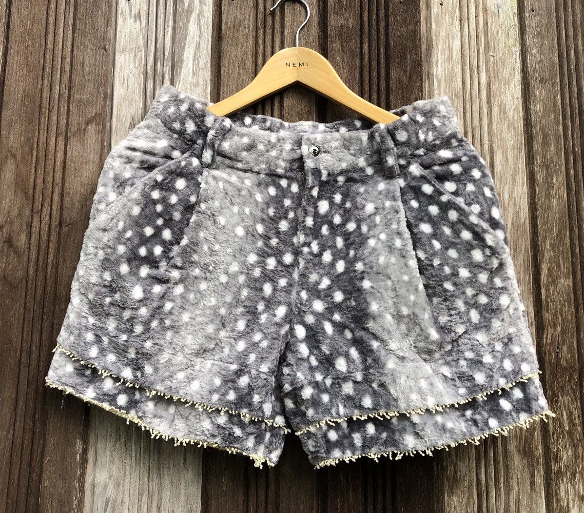 Issey Miyake Ne-net by Issey Miyake Fleece Shorts Pants Size 29" - 1 Thumbnail