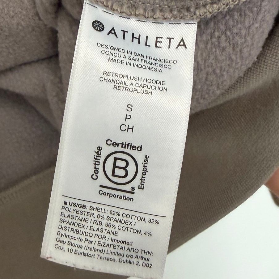 Athleta Athleta Gray Retroplush Hoodie Sz S Size S / US 4 / IT 40 - 4 Thumbnail