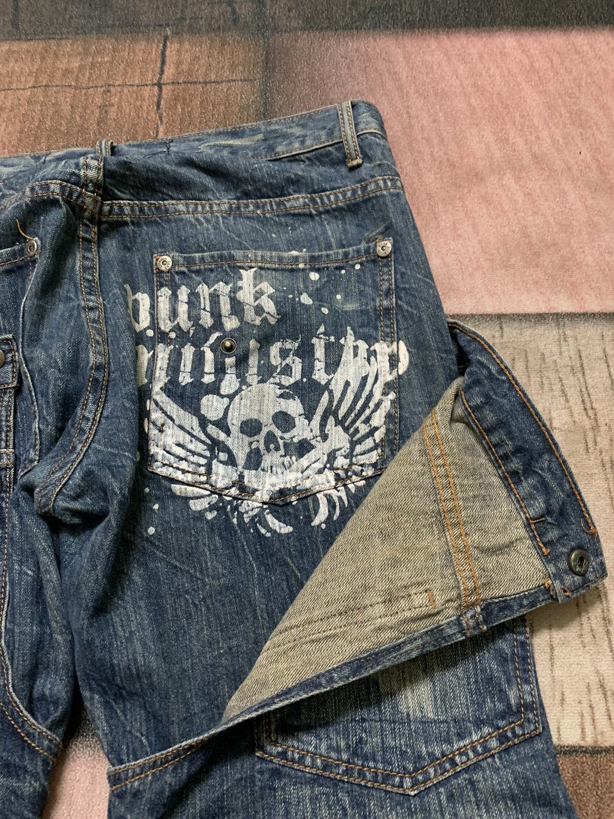 If Six Was Nine CRAZY BONDAGE PUNK double knee / double waist multipocket Size US 34 / EU 50 - 22 Thumbnail