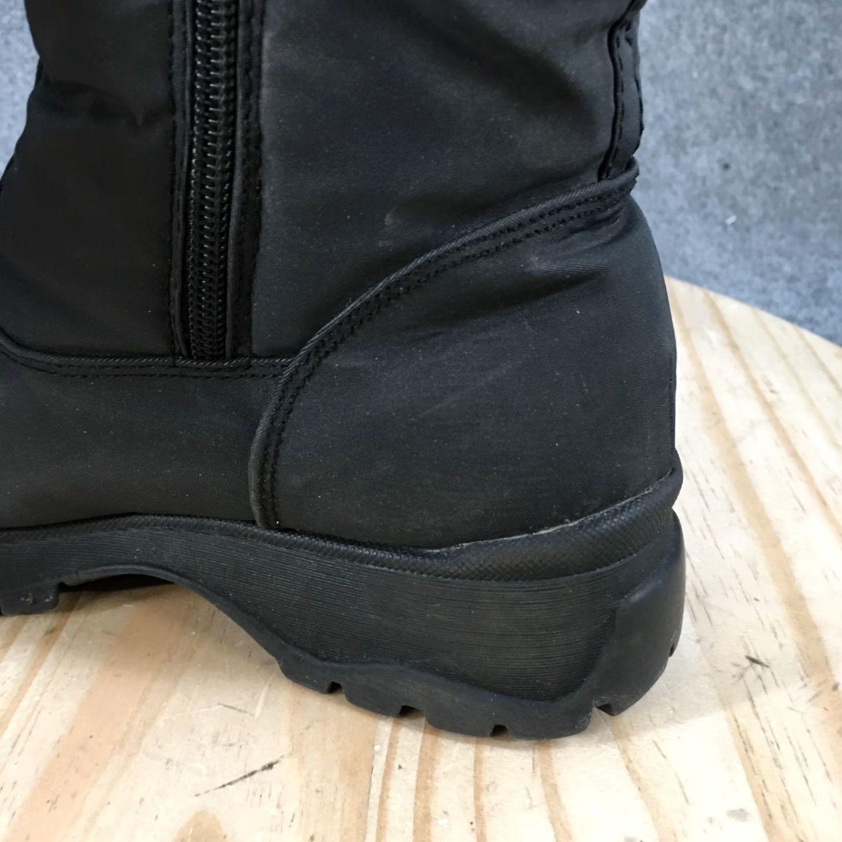 Basic Editions Basic Editions Snow Boots Women's 8 Wide Side Zip Quilted Comfort Mid-Calf Black Boots Size US 8 / IT 38 - 5 Thumbnail
