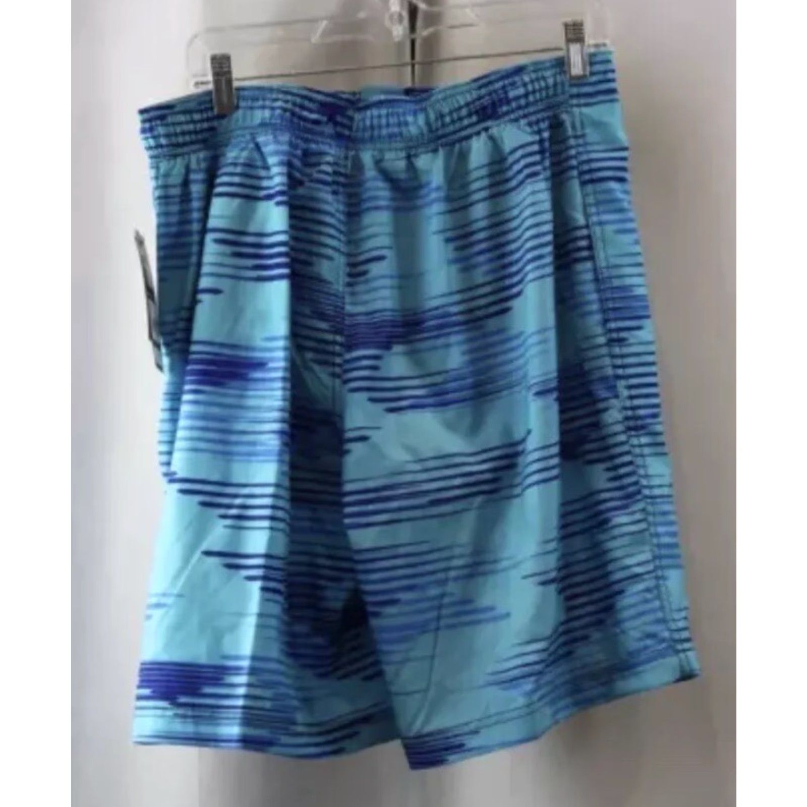 Speedo Speedo ECO 4 Way Stretch Ocean Blue Pattern UPF Swim Shorts Size L Mens Size US 33 - 2 Thumbnail