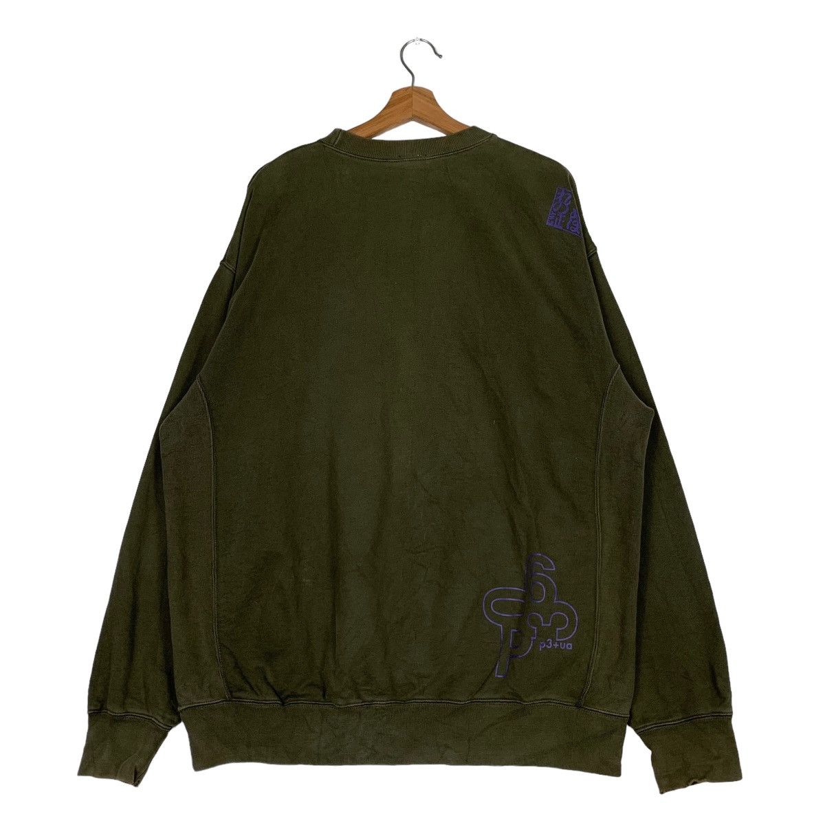 Japanese Brand UNUBORENOAKASHI Big Logo Sweatshirts #0669-C31 Size US XXL / EU 58 / 5 - 7 Thumbnail