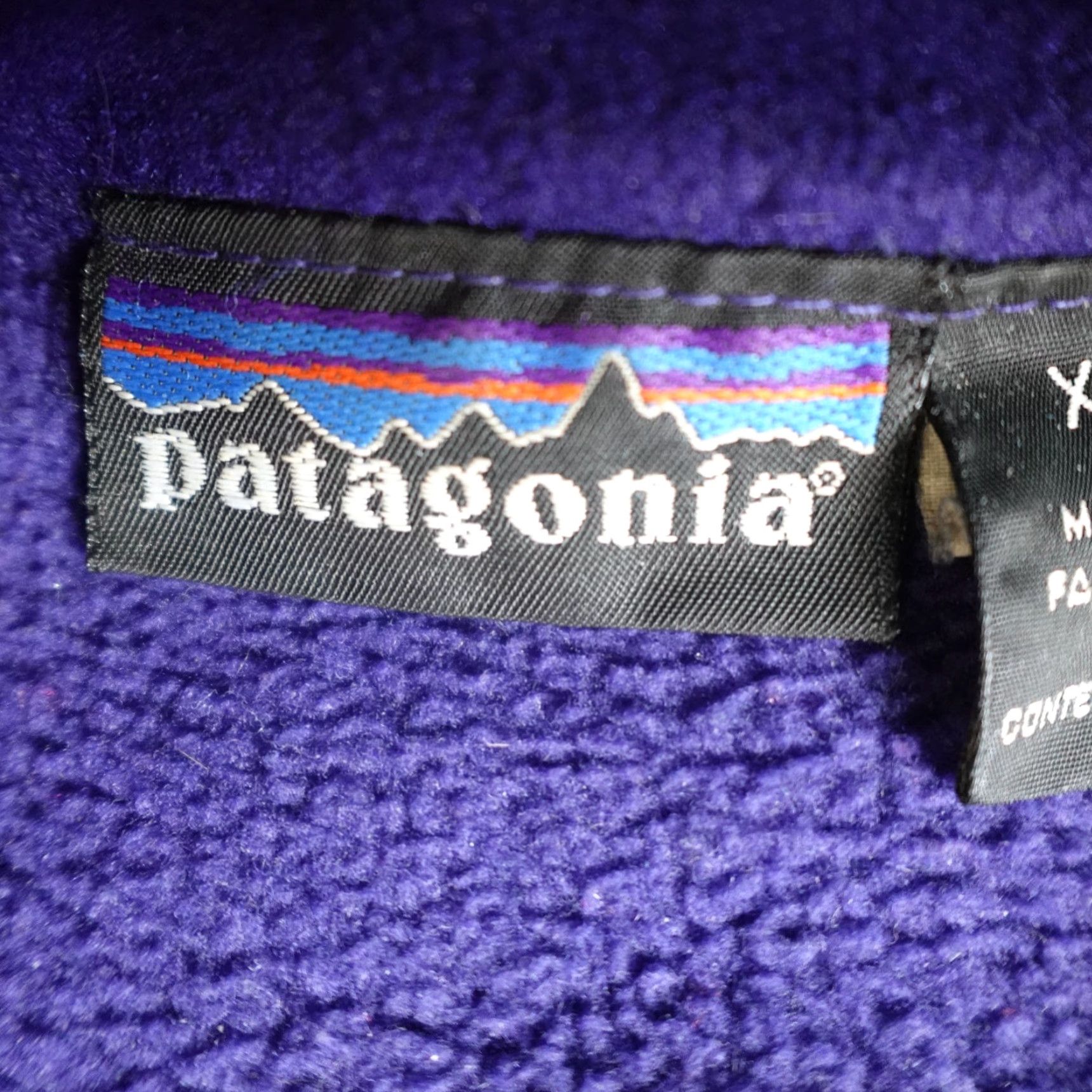 Patagonia VINTAGE Patagonia Mens Jacket XL Blue Purple Fleece Synchilla Vest Made in USA Size US XL / EU 56 / 4 - 2 Thumbnail