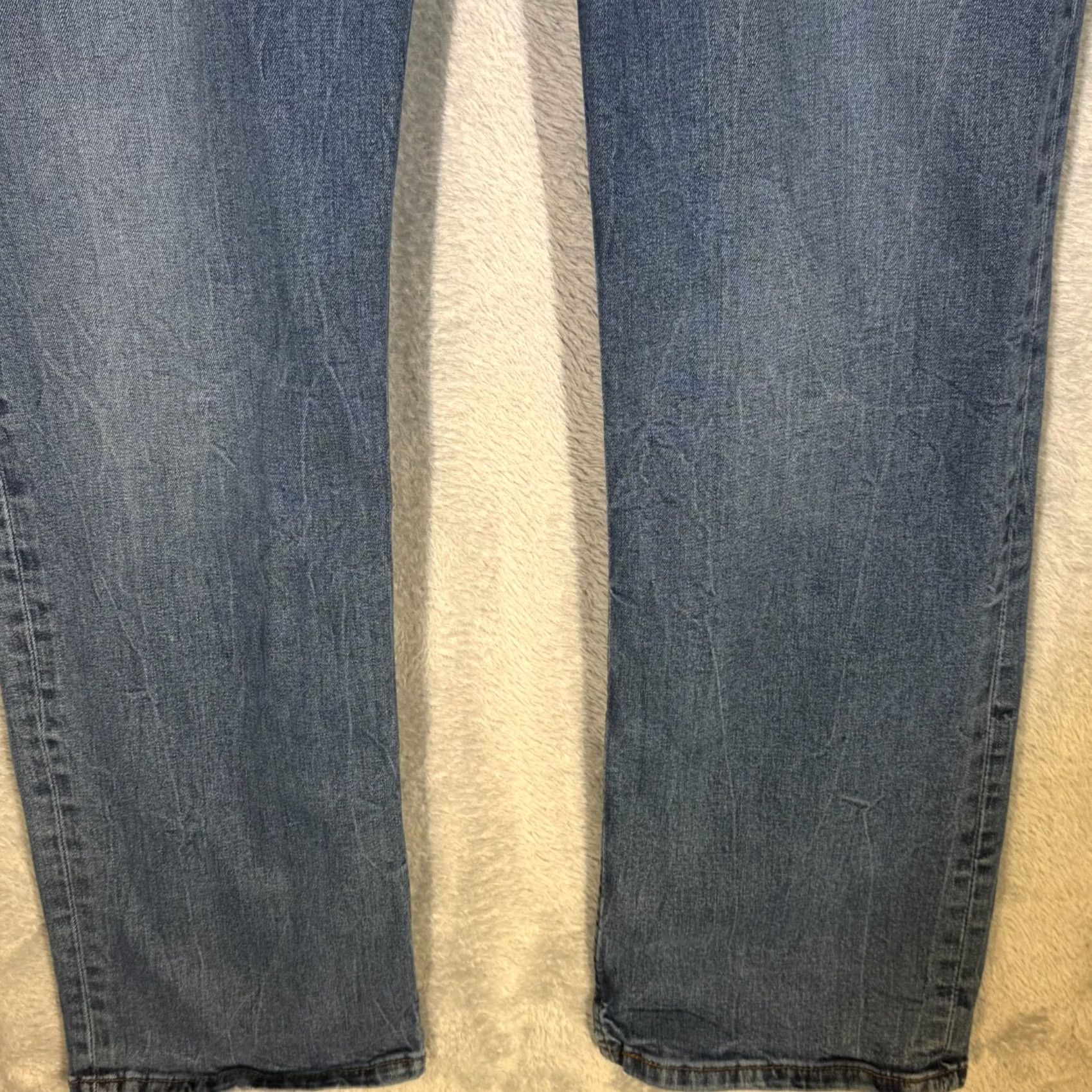Levi's Levi’s 514 Jeans Men’s 42x32 Blue Denim Straight Mid Rise Regular Fit Styled Clothing Size US 42 / EU 58 - 6 Thumbnail