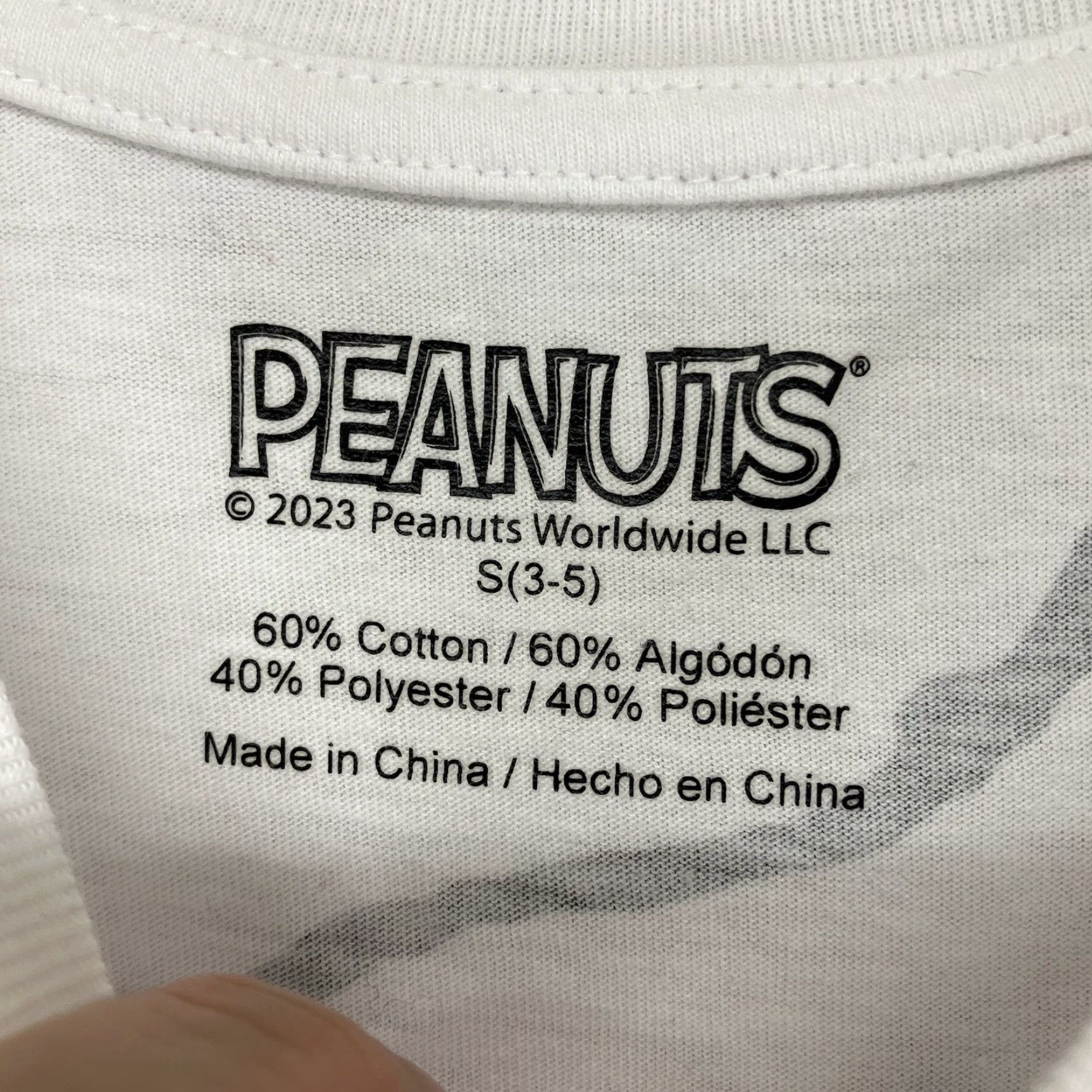 Peanuts Peanuts Snoopy T-shirt Juniors Women's Short Sleeve Crew Neck Lightweight Cotton Blend Summer Casual Graphic Print Size S / US 4 / IT 40 - 3 Thumbnail