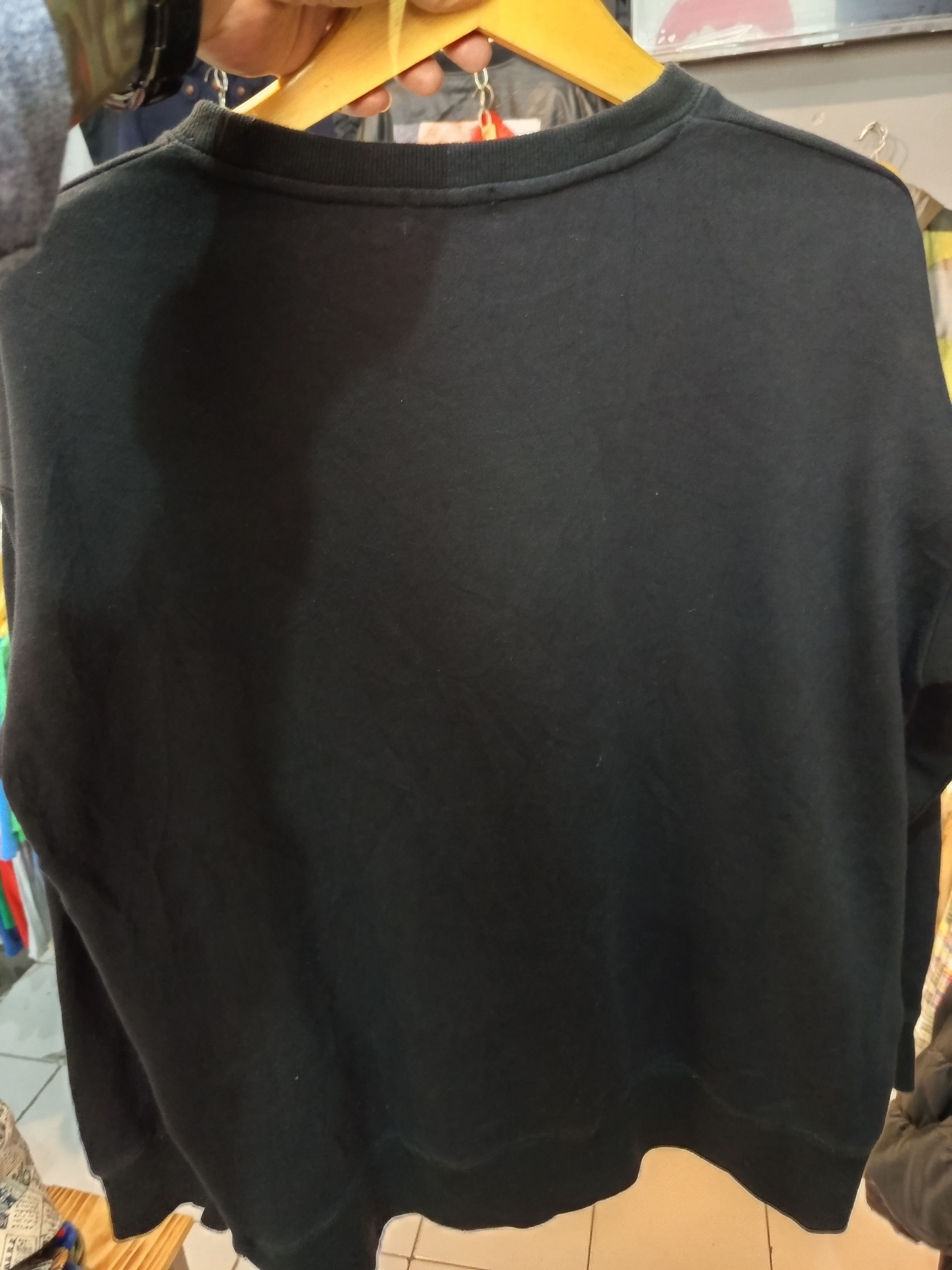 Japanese Brand KOE Black Velvet Panel Crewneck Sweatshirt Mid 2010s Japan Size US L / EU 52-54 / 3 - 7 Thumbnail