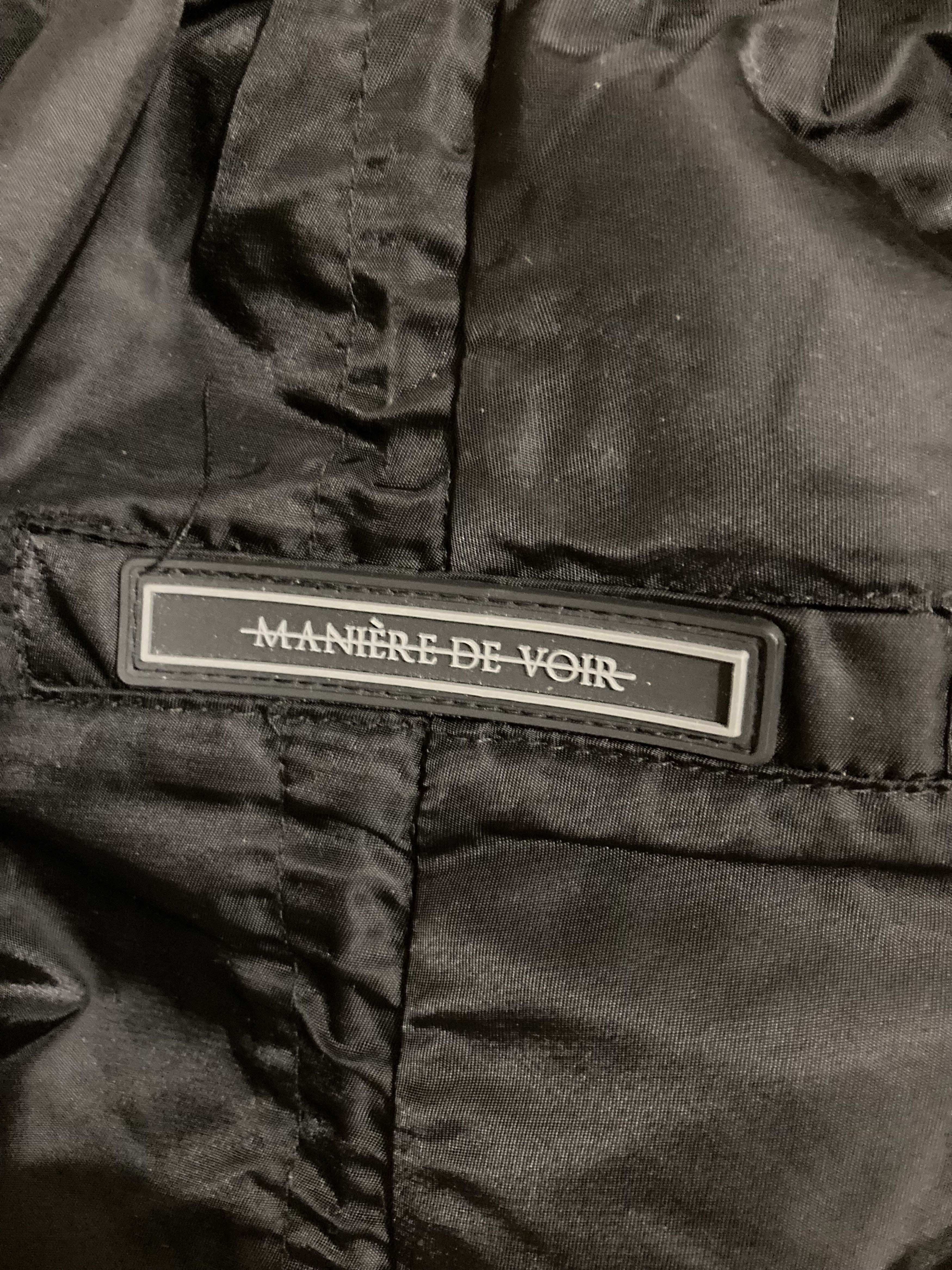 Maniere De Vior Maniere De Voir Nylon Bungee Ruched Cargo Pants - Black Size 28" / US 6 / IT 42 - 4 Thumbnail