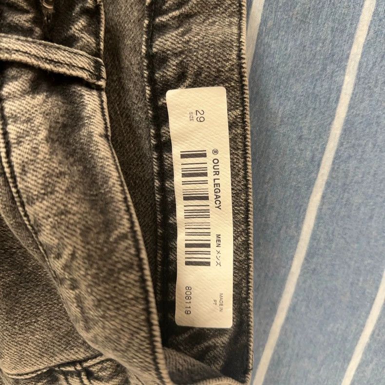Our Legacy Our LegacyBlack stitched jeans Size US 29 - 3 Thumbnail