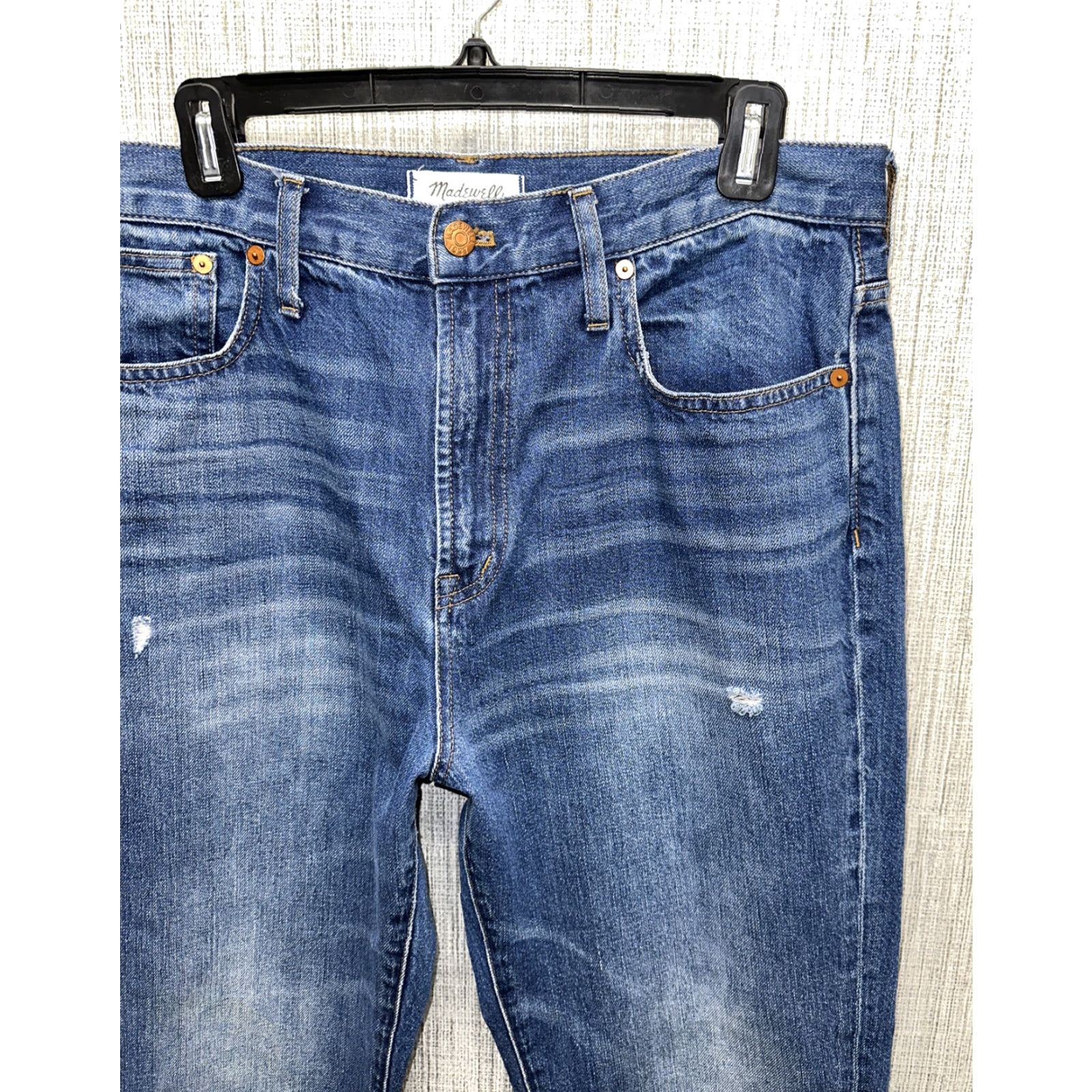 Madewell Madewell Jeans 32 X 29.5 Blue Denim Zip Fly Casual Jeans Mens Size US 32 / EU 48 - 2 Thumbnail