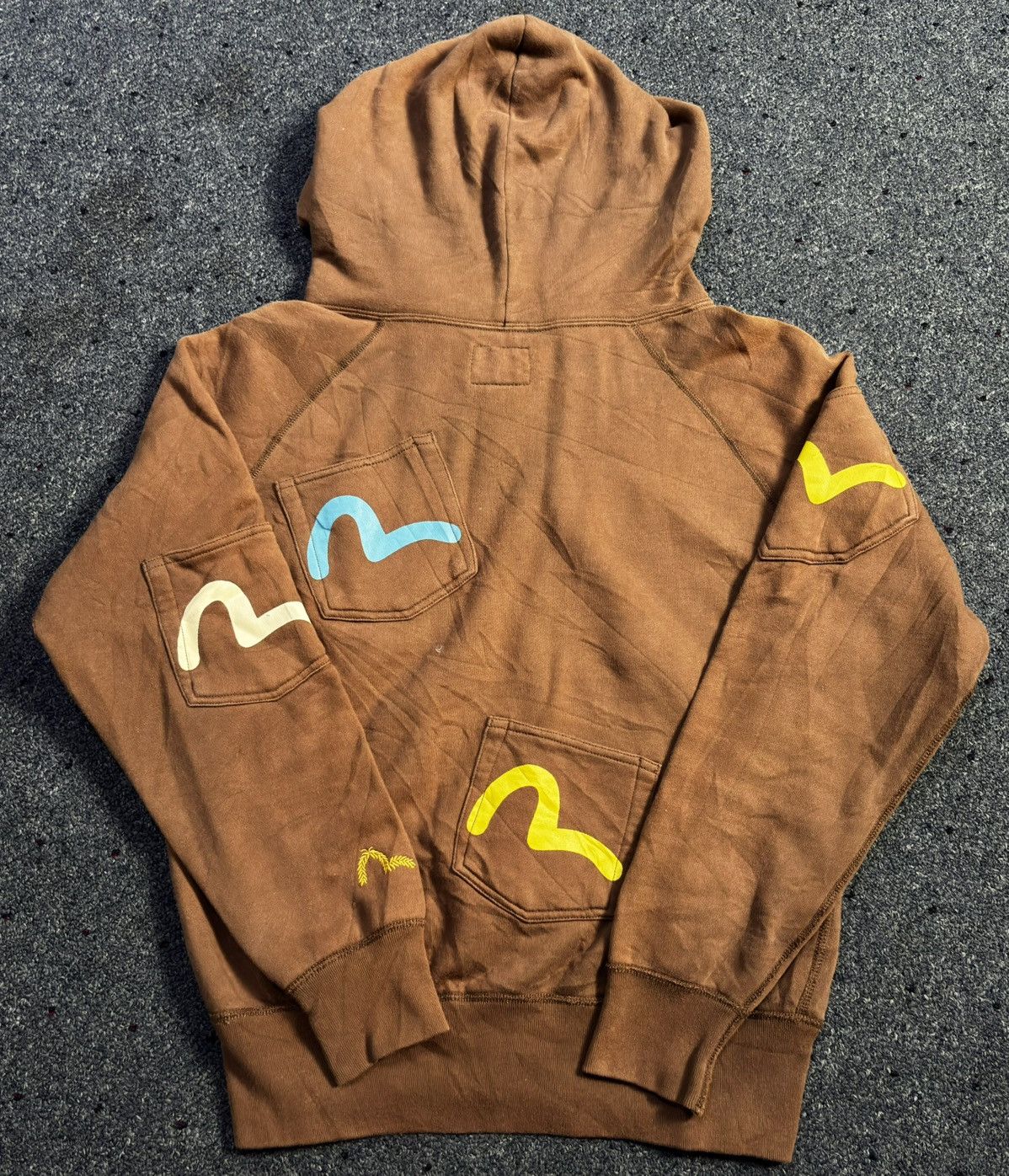 Evisu Evisu Multipocket Zip Hoodie (Brown) – Size 38 Size US S / EU 44-46 / 1 - 2 Thumbnail