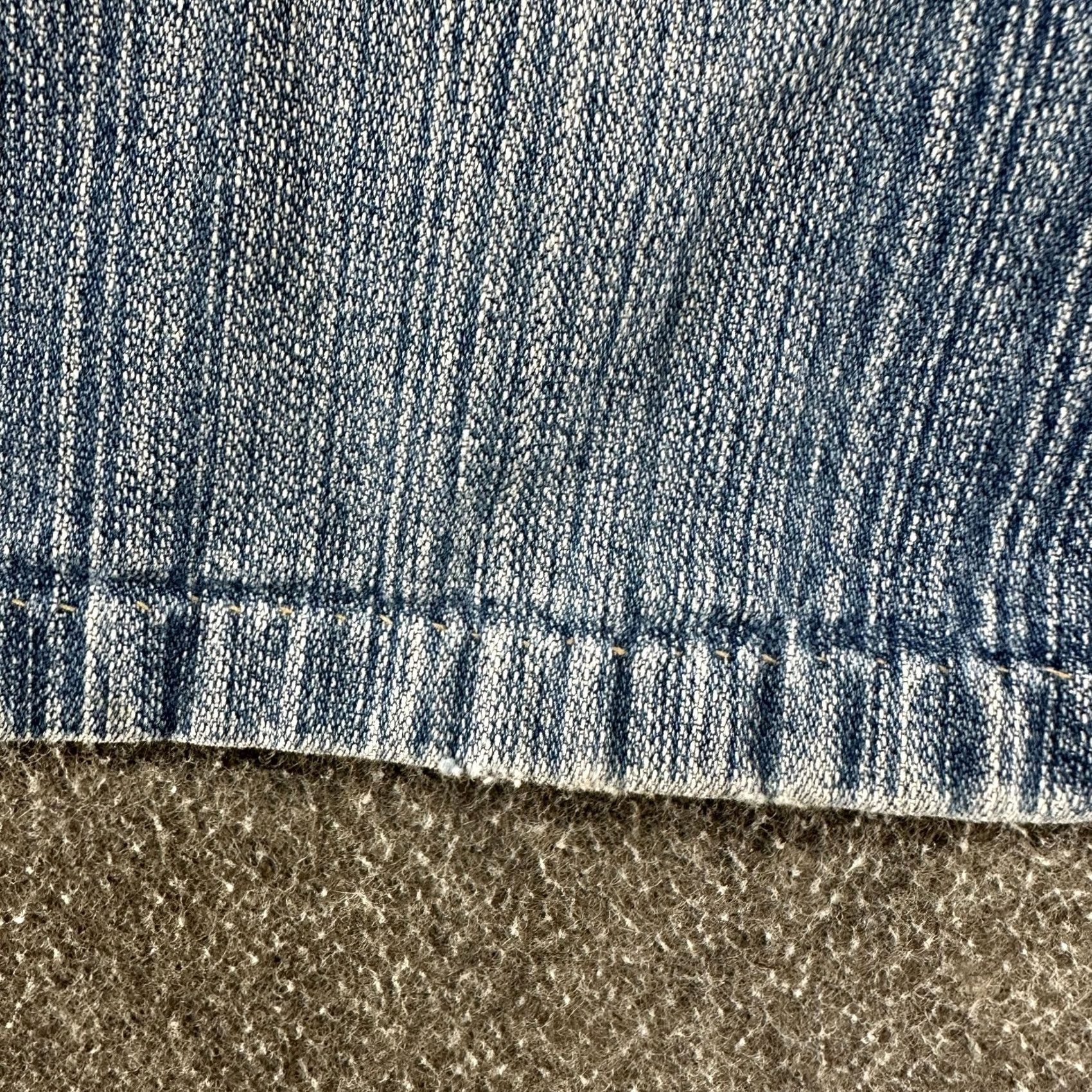 Vintage VINTAGE No Boundaries Jeans Juniors 7 Blue Flare Low Rise Faux Leather 2000s Y2K Jeans Boots Size 28" / US 6 / IT 42 - 6 Thumbnail