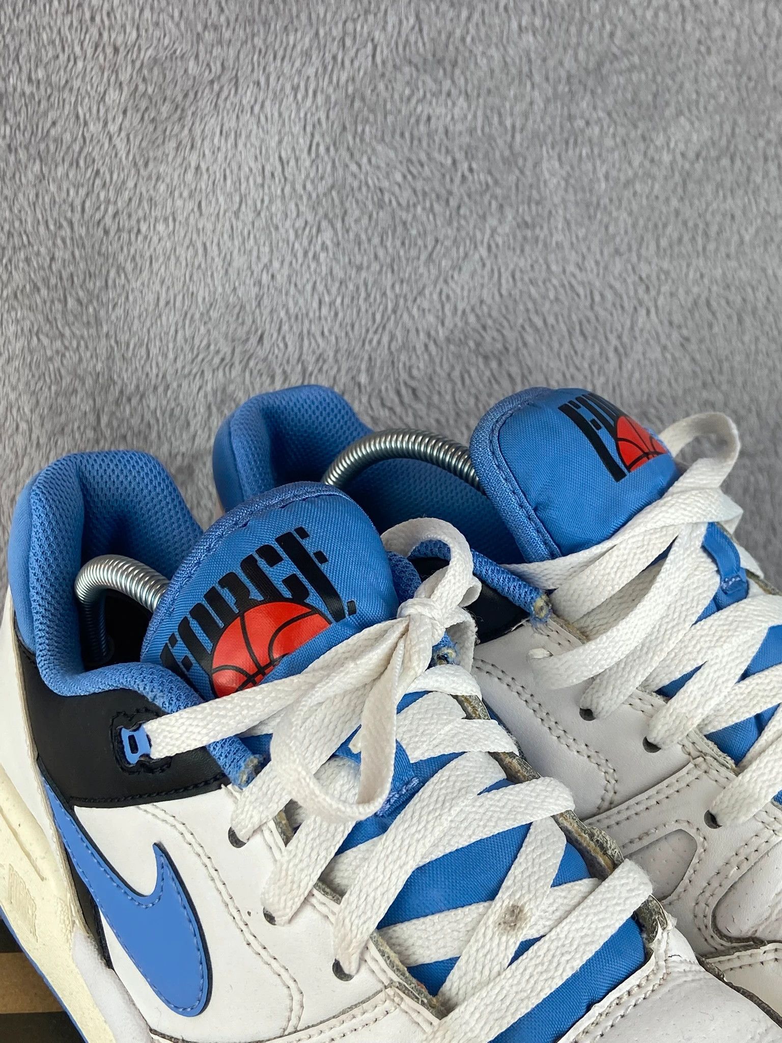 Nike : Nike sneakers white blue retro basketball vintage Size US 7.5 / EU 40-41 - 6 Thumbnail