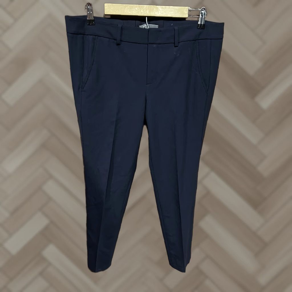 Vince Vince Womens Wool Straight Leg Trouser Pants Navy Size 6 Size 28" / US 6 / IT 42 - 1 Thumbnail