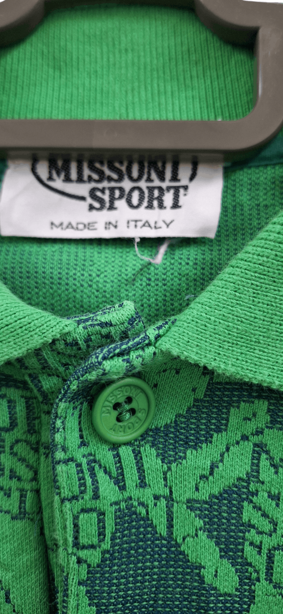 Missoni Rare Vintage Missoni Sport Fullprint Half Button Sweatshirt Size US XS / EU 42 / 0 - 9 Thumbnail