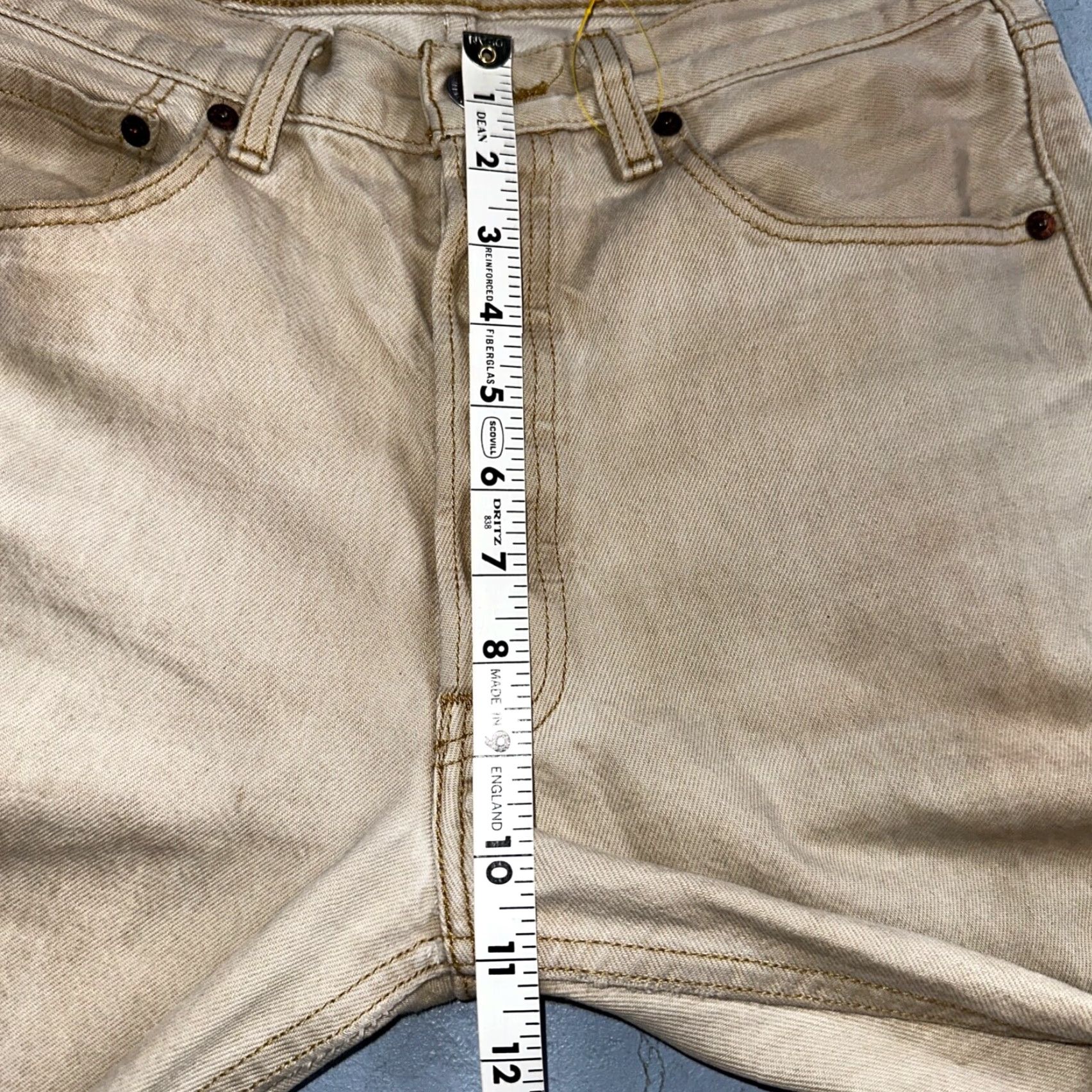 Levi's VINTAGE Levi's 501 Jeans Straight Denim 32x32 Regular Mens Beige Cotton Dark Wash 90s USA Mid Rise Jeans 32in Inseam | Levi's 501 Series Size US 32 / EU 48 - 6 Thumbnail