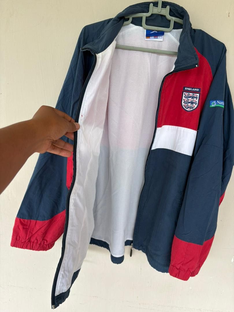 Sports Specialties Vintage Umbro England FA Team Football Track top Jacket Size US L / EU 52-54 / 3 - 4 Thumbnail