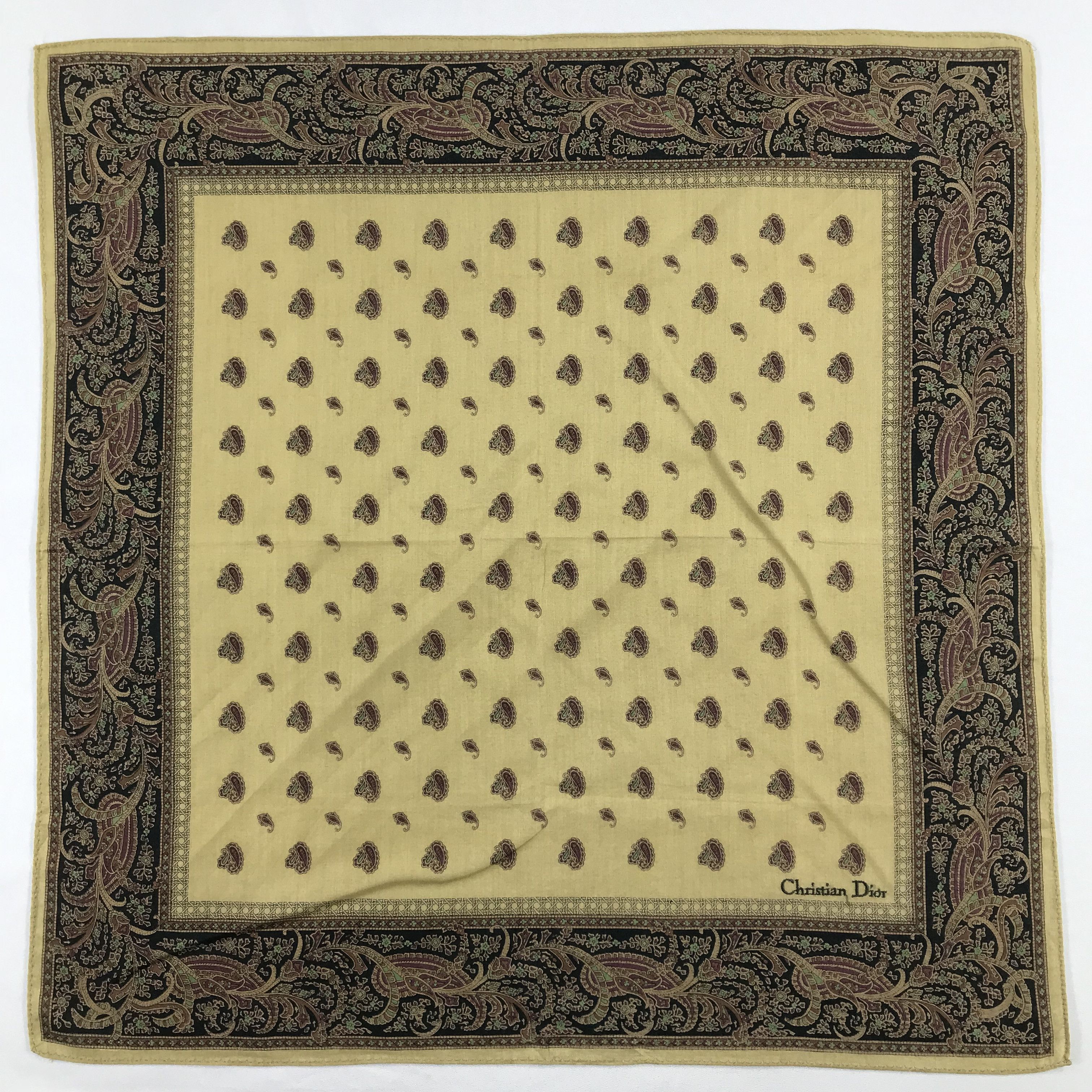 Vintage Christian Dior Bandana / Handkerchief / Neckerchief - S1968 Size ONE SIZE - 1 Thumbnail