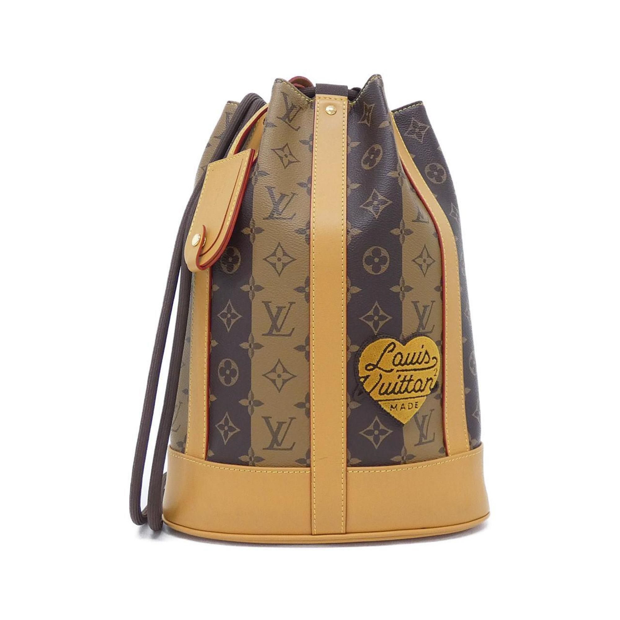 Louis Vuitton Monogram Stripe (Lv Squared) Randonne Messenger M45968 Shoulder Bag, Women's