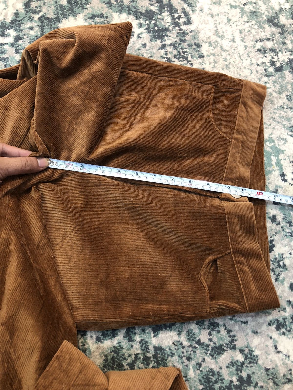 Designer Minimuze Korea Velvet Corduroy Bell Bottom Pant Size US 28 / EU 44 - 7 Thumbnail