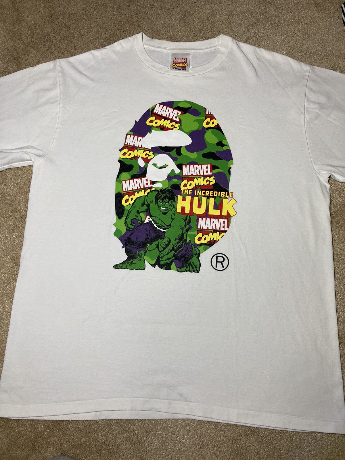 BAPE X MARVEL 】HULK TEE | bape.com
