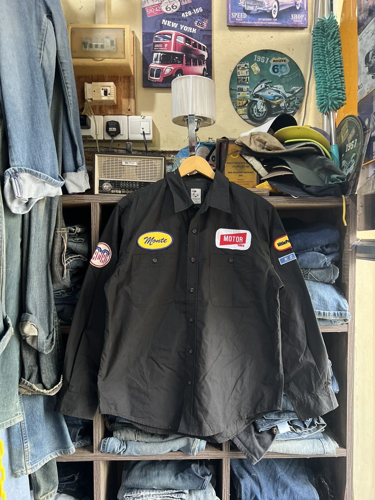 Japanese Brand 🔥Never Seen Thing Patches Shirt Size US M / EU 48-50 / 2 - 1 Thumbnail