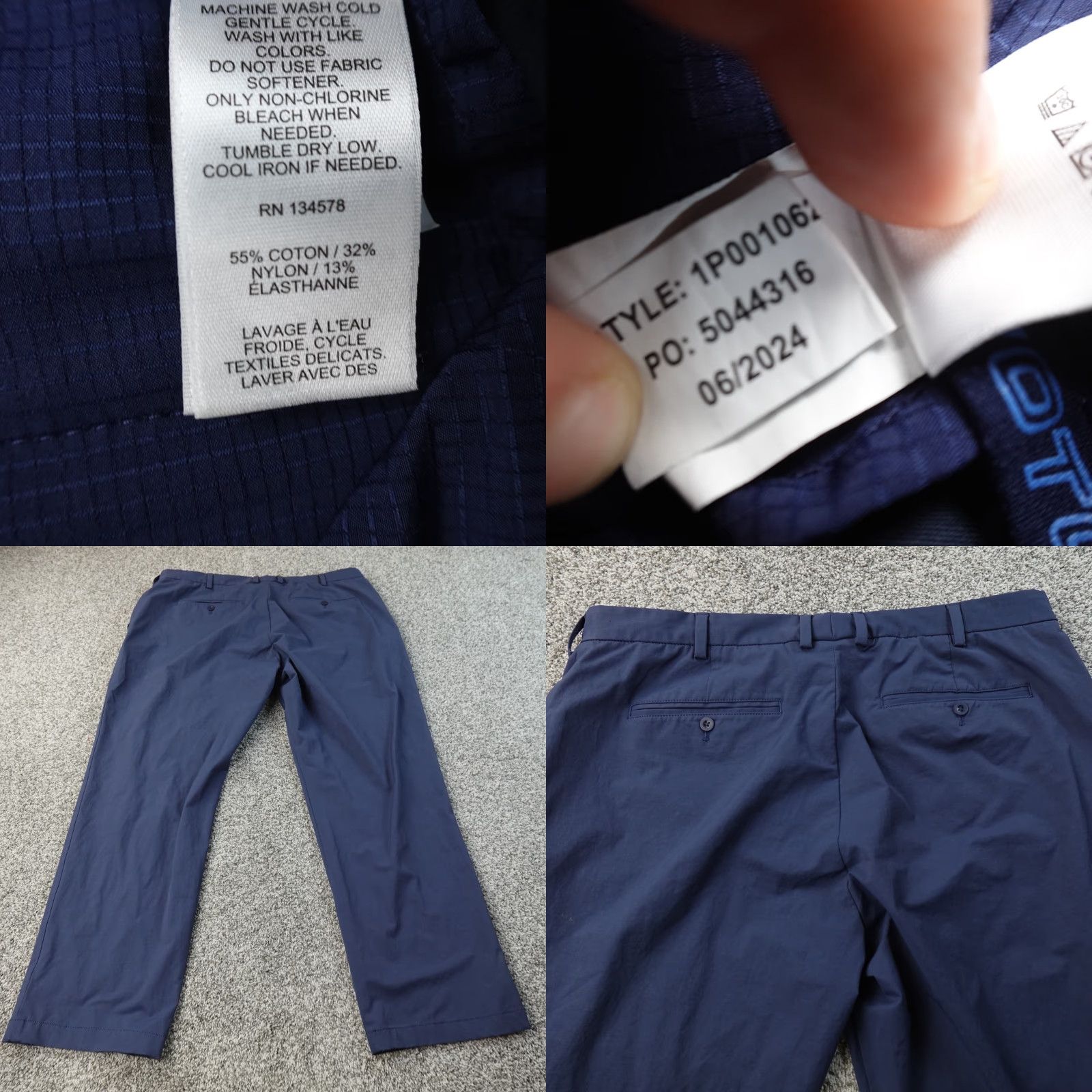 Vineyard Vines Vineyard Vines Pants Mens 44X32 Blue OTG Tech Performance Chino Golf Stretch Pants Size US 44 / EU 60 - 8 Thumbnail