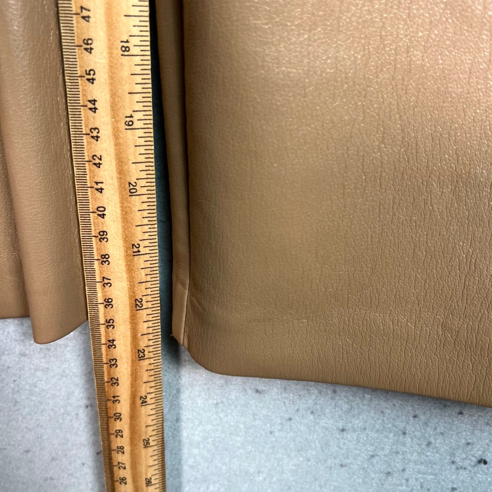 Vintage Babaton Womens 8 Faux Leather Straight Leg Cropped Pants Tan Brown Size 30" / US 8 / IT 44 - 7 Thumbnail